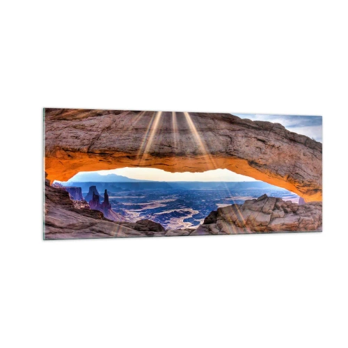 Glasbild - Bild auf glas - Durch das Felsentor - 100x40 cm