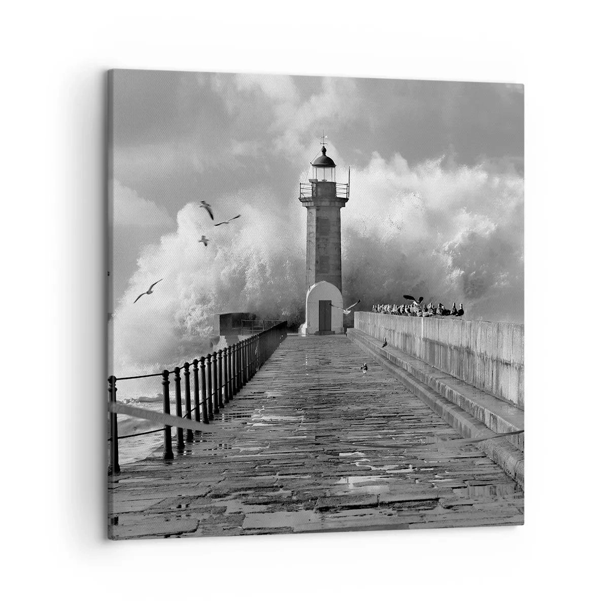 Bild auf Leinwand - Leinwandbild - Furchtlos - 50x50 cm