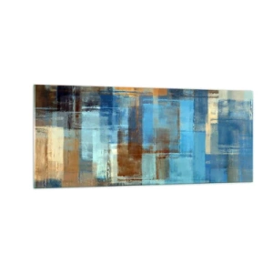 Glasbild - Bild auf glas - Durch den blauen Schleier - 100x40 cm
