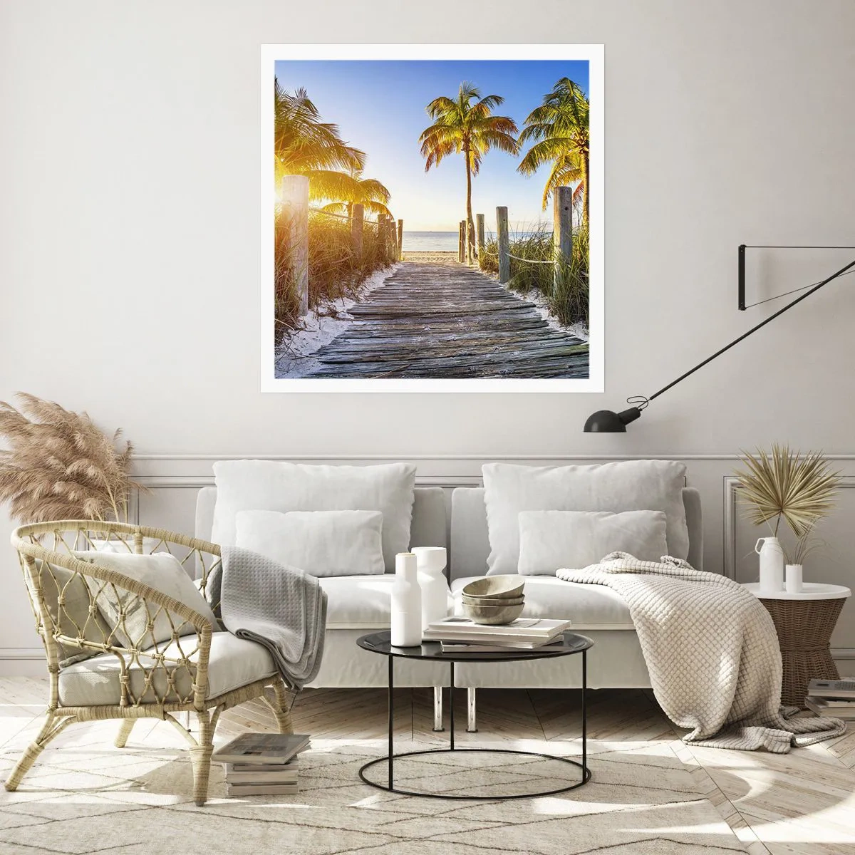 Poster - Direkt ins Paradies - 40x40 cm