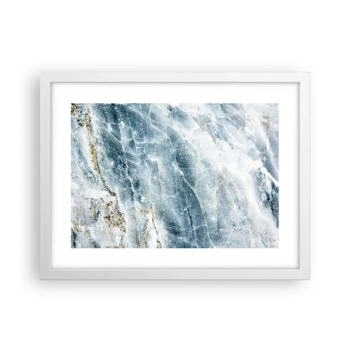 Poster in einem weißen Rahmen - Eiswelt - 40x30 cm