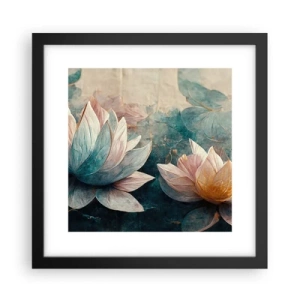 Poster in einem schwarzem Rahmen - Seesterne - 30x30 cm