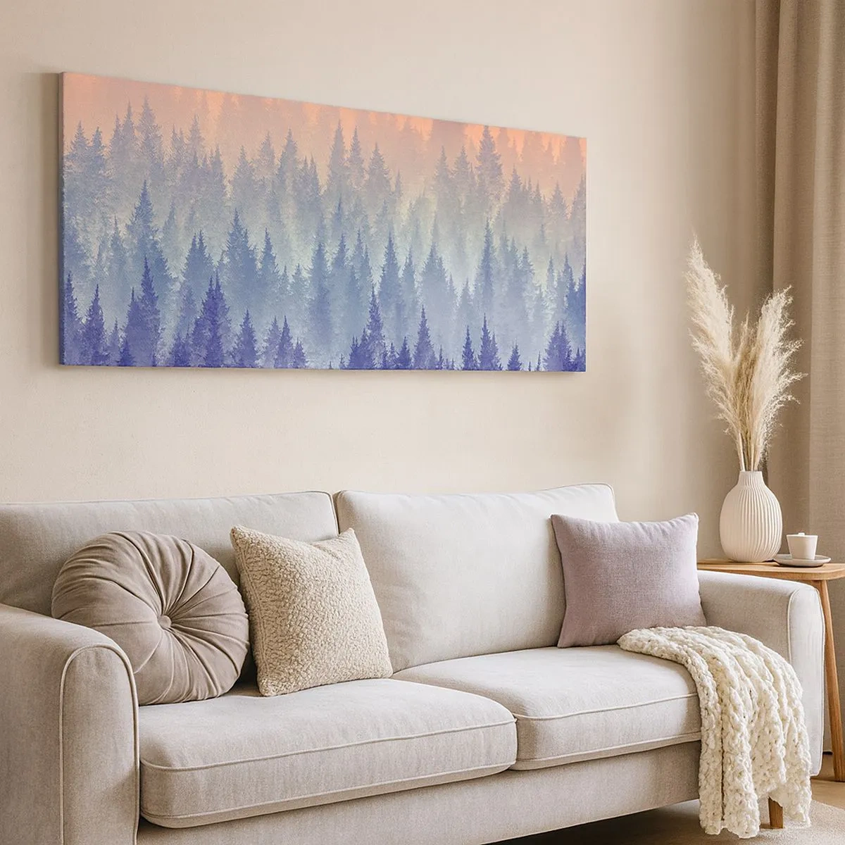Bild auf Leinwand - Leinwandbild - Hoch, höher, zum Himmel - 100x40 cm
