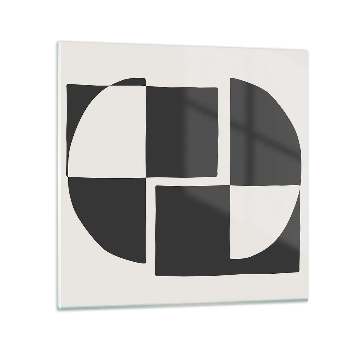 Glasbild - Bild auf glas - Antithese - Synthese - 70x70 cm