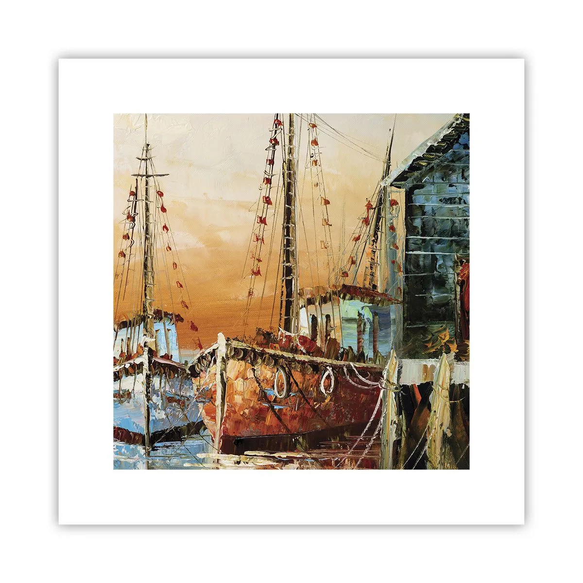 Poster - Friedliche Rückkehr - 30x30 cm