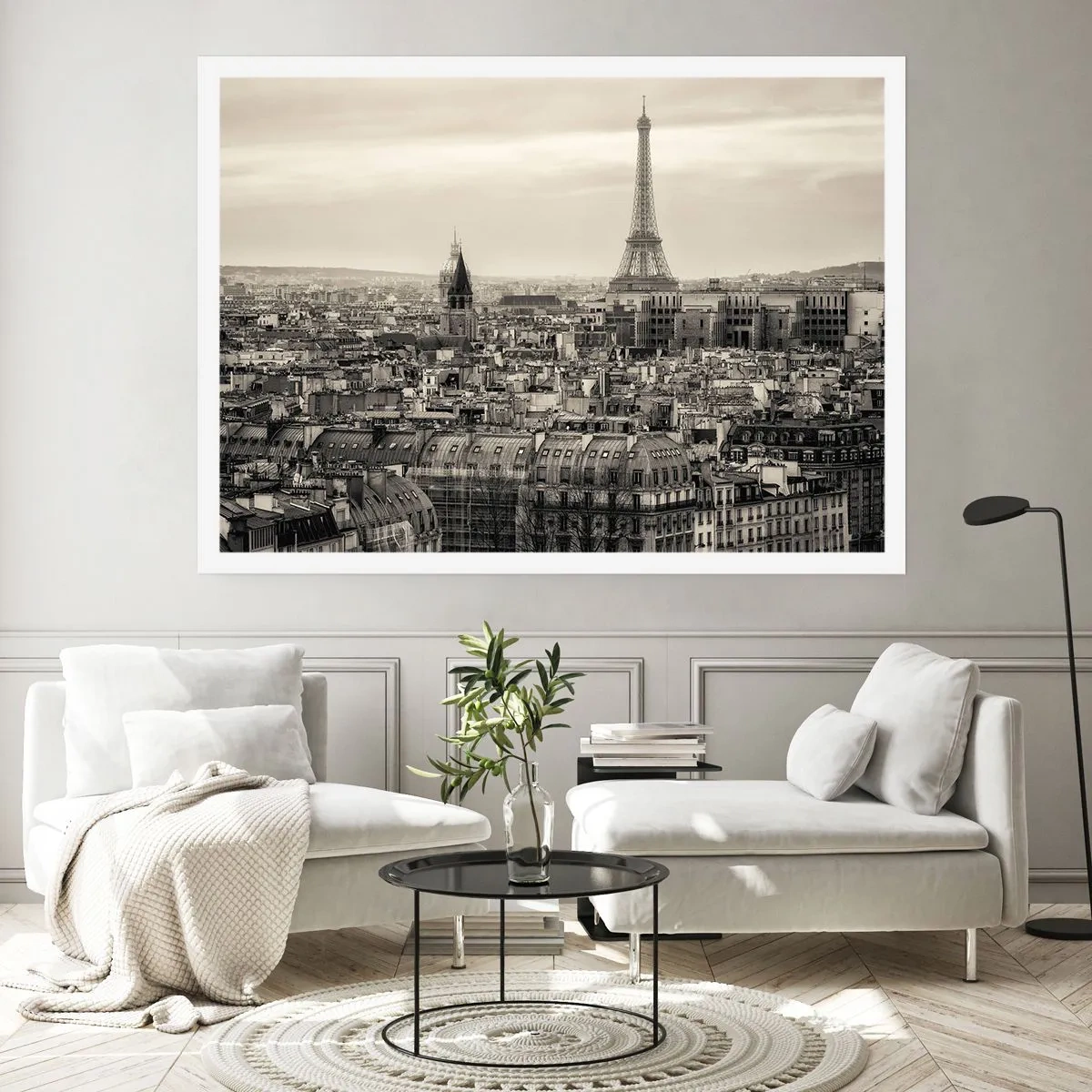 Poster - Über den Dächern von Paris - 70x50 cm