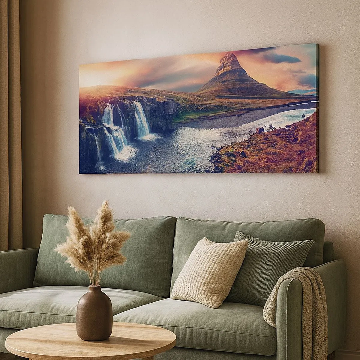Bild auf Leinwand - Leinwandbild - In der Majestät der Natur - 100x40 cm