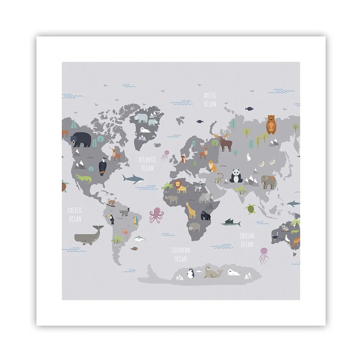 Poster - Sag mir wo du herkommst ... - 40x40 cm