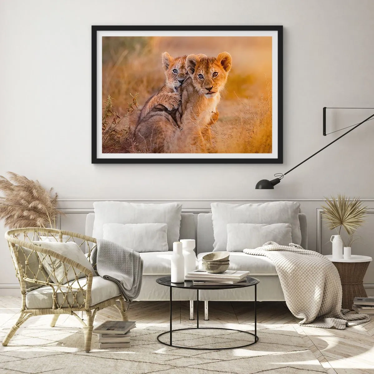 Poster in einem schwarzem Rahmen - Bitte nicht stören! Wir haben Spaß - 40x30 cm