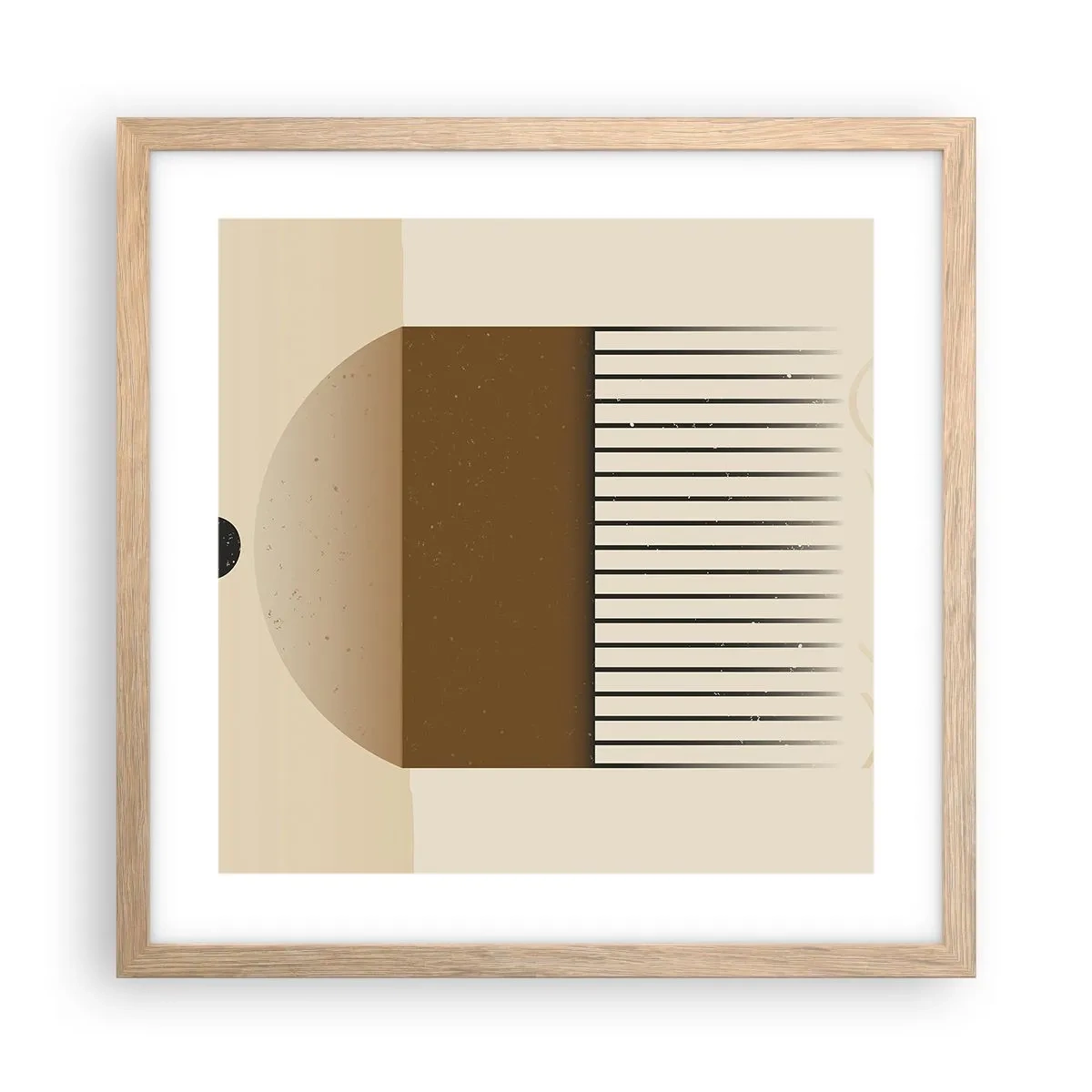 Poster in einem Rahmen aus heller Eiche - Verschiedene Staaten - 40x40 cm