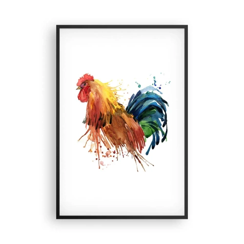 Poster in einem schwarzem Rahmen - Königliches Gewand, königlicher Stolz - 61x91 cm