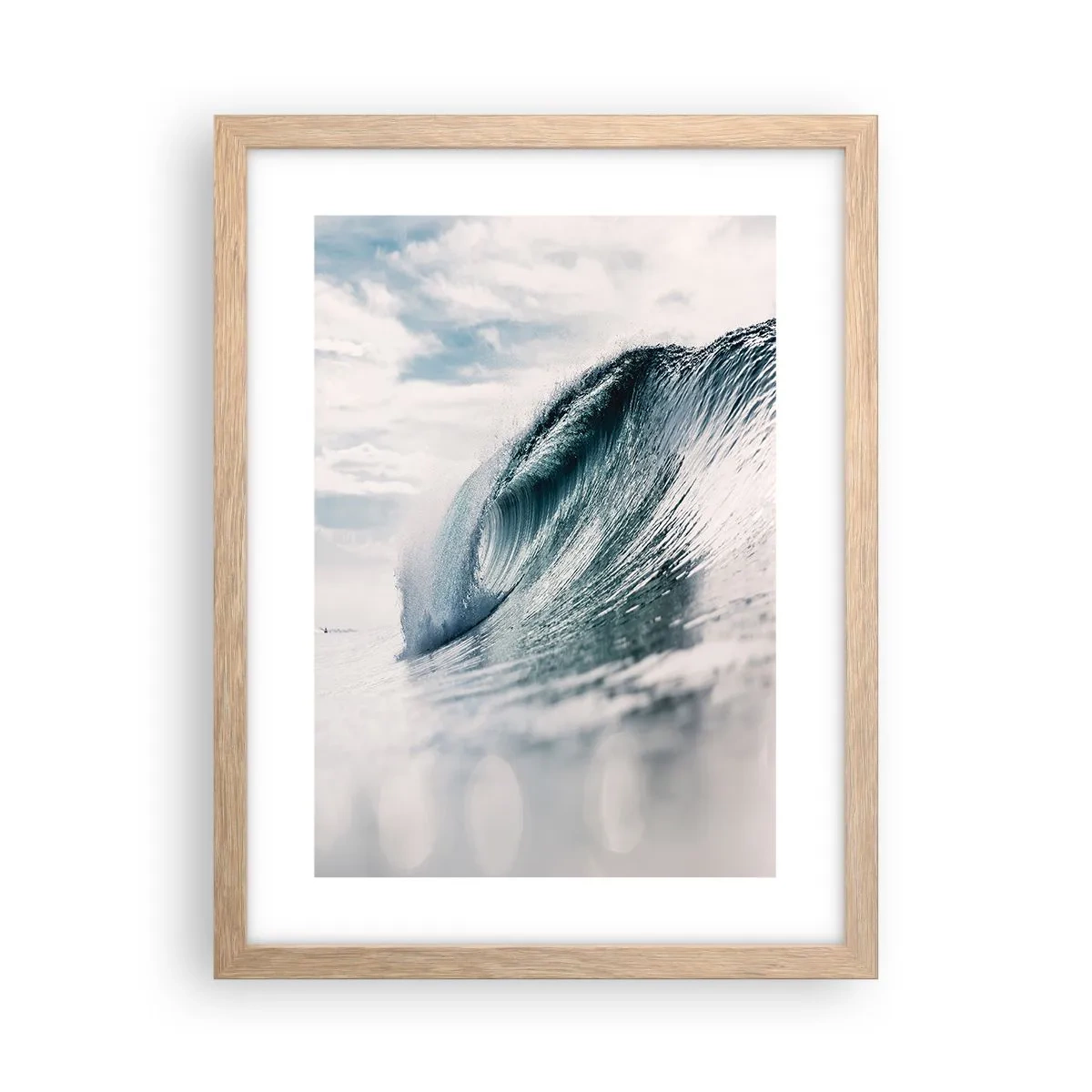 Poster in einem Rahmen aus heller Eiche - Wasserspitze - 30x40 cm