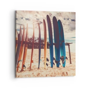 Bild auf Leinwand - Leinwandbild - Gute Nacht bis morgen - 70x70 cm