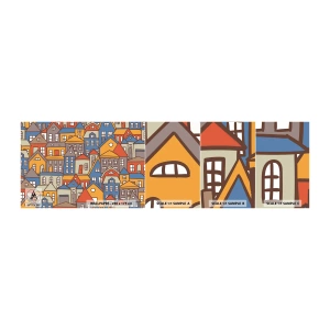 Fototapetenmuster Standard Eco - Hinter dem Haus ist das Haus - Stadt, Die Architektur, Alte Stadt - 100x30 cm