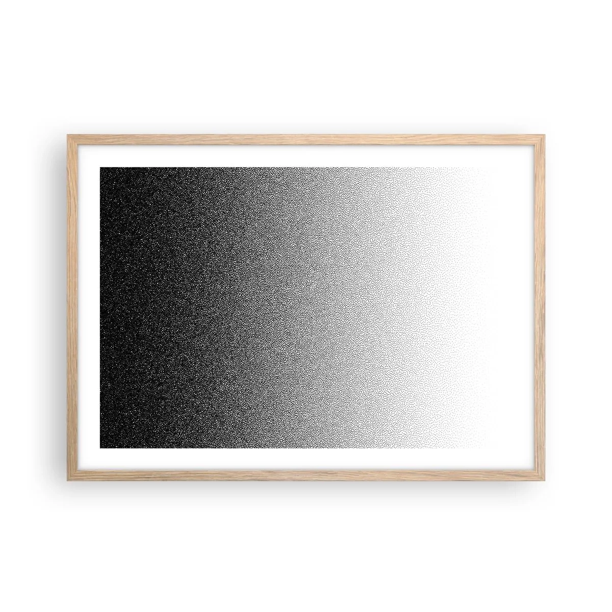 Poster in einem Rahmen aus heller Eiche - Dem Licht entgegen - 70x50 cm