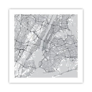 Poster - Die Anatomie einer Metropole - 50x50 cm