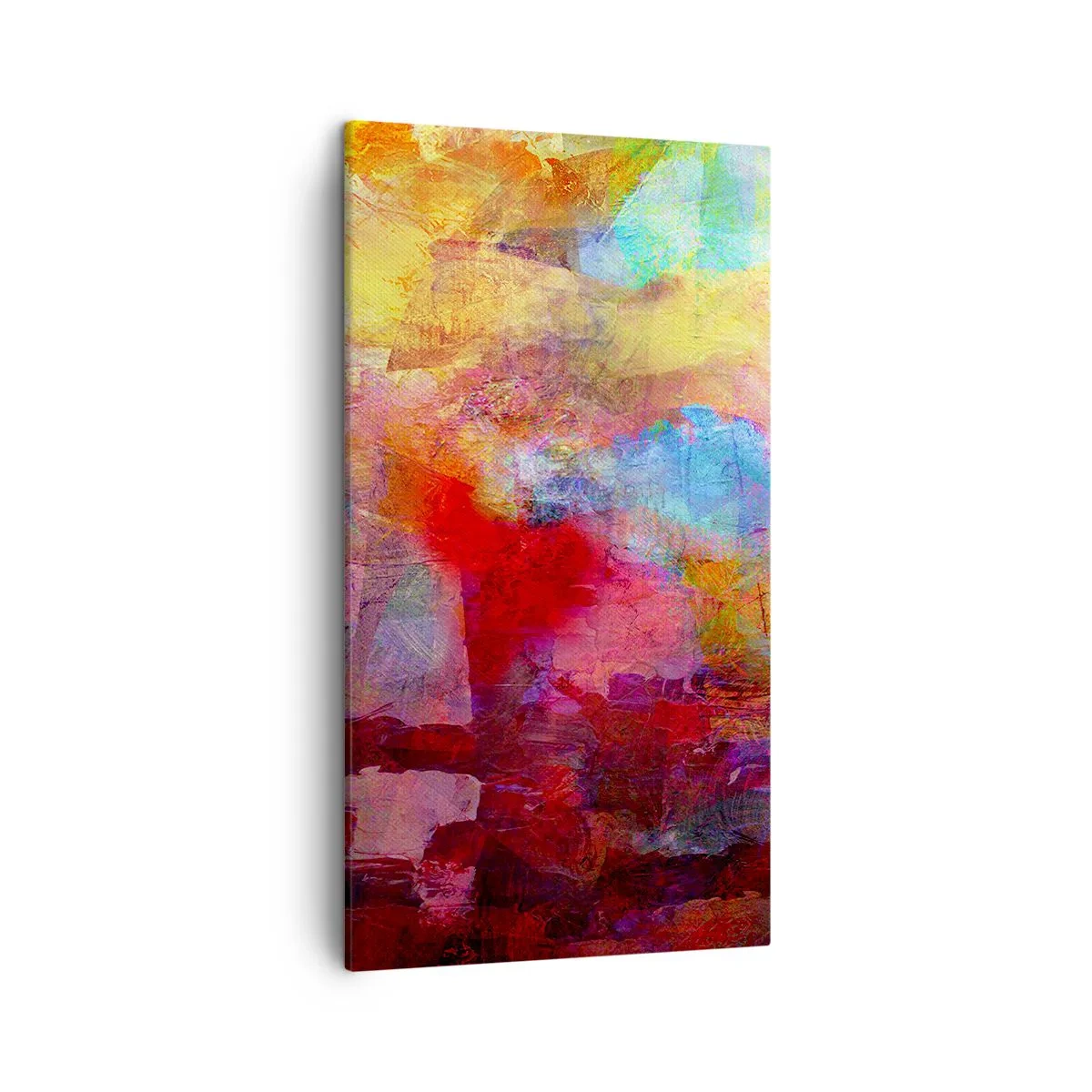 Bild auf Leinwand - Leinwandbild - Schau in den Regenbogen - 45x80 cm