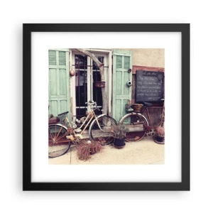 Poster in einem schwarzem Rahmen - Es lebe die Provinz - 30x30 cm