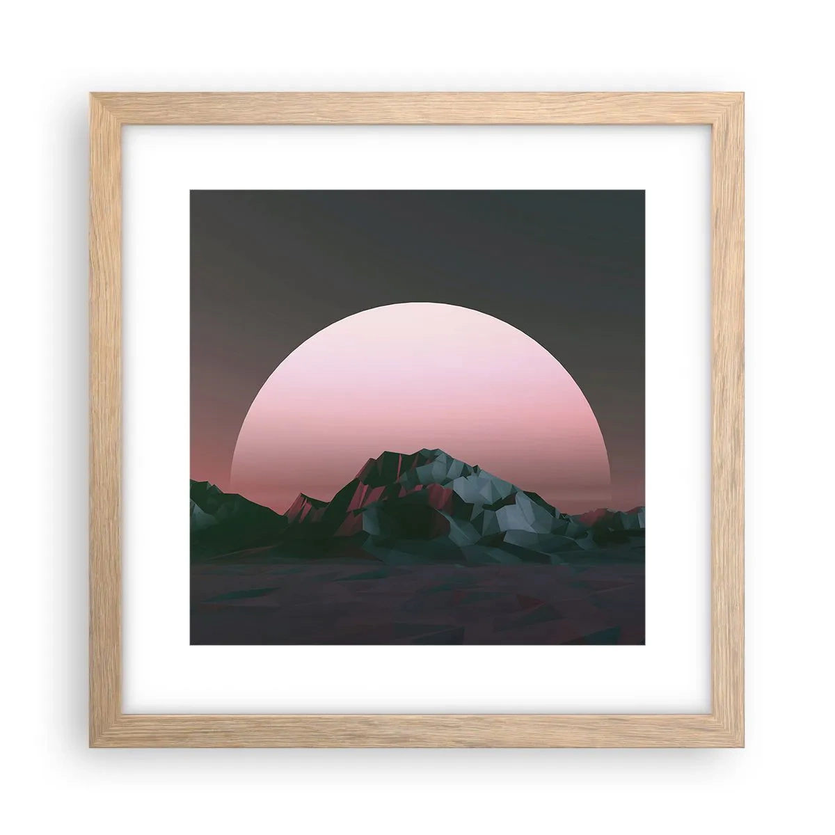 Poster in einem Rahmen aus heller Eiche - In einer Nachbargalaxie - 30x30 cm