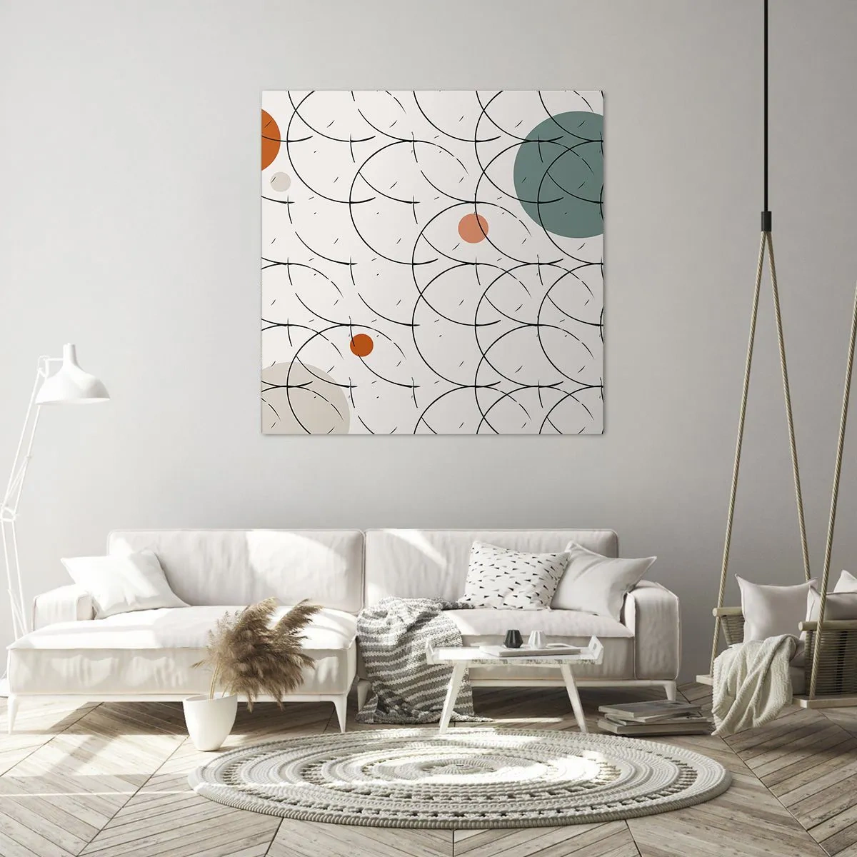 Bild auf Leinwand - Leinwandbild - Im Pop-Art-Geist - 60x60 cm