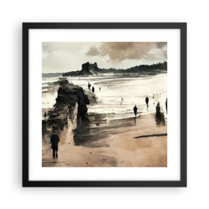 Poster in einem schwarzem Rahmen - Einberufen - 40x40 cm