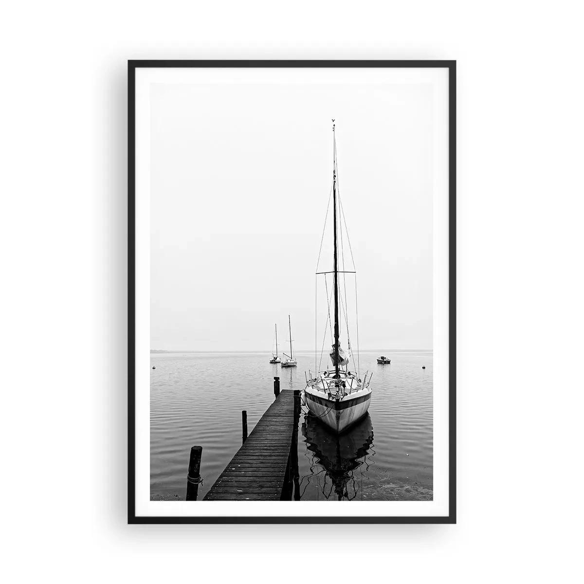 Poster in einem schwarzem Rahmen - Bereit zu gehen - 70x100 cm