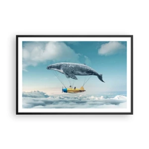 Poster in einem schwarzem Rahmen - Warum nicht? - 91x61 cm