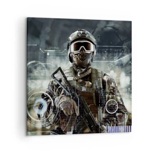 Bild auf Leinwand - Leinwandbild - Macht zu Macht - 50x50 cm