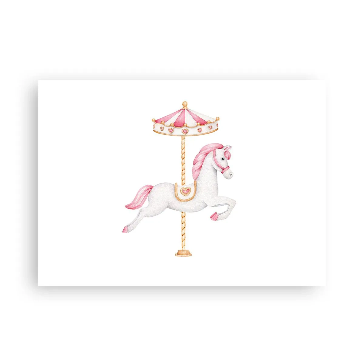 Poster - Er legte los - 70x50 cm