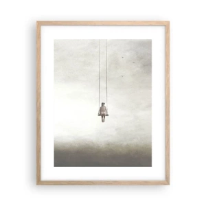 Poster in einem Rahmen aus heller Eiche - Ein Kind in uns - 40x50 cm