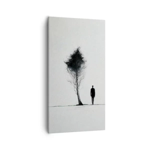 Bild auf Leinwand - Leinwandbild - Wir wandern alle - 55x100 cm