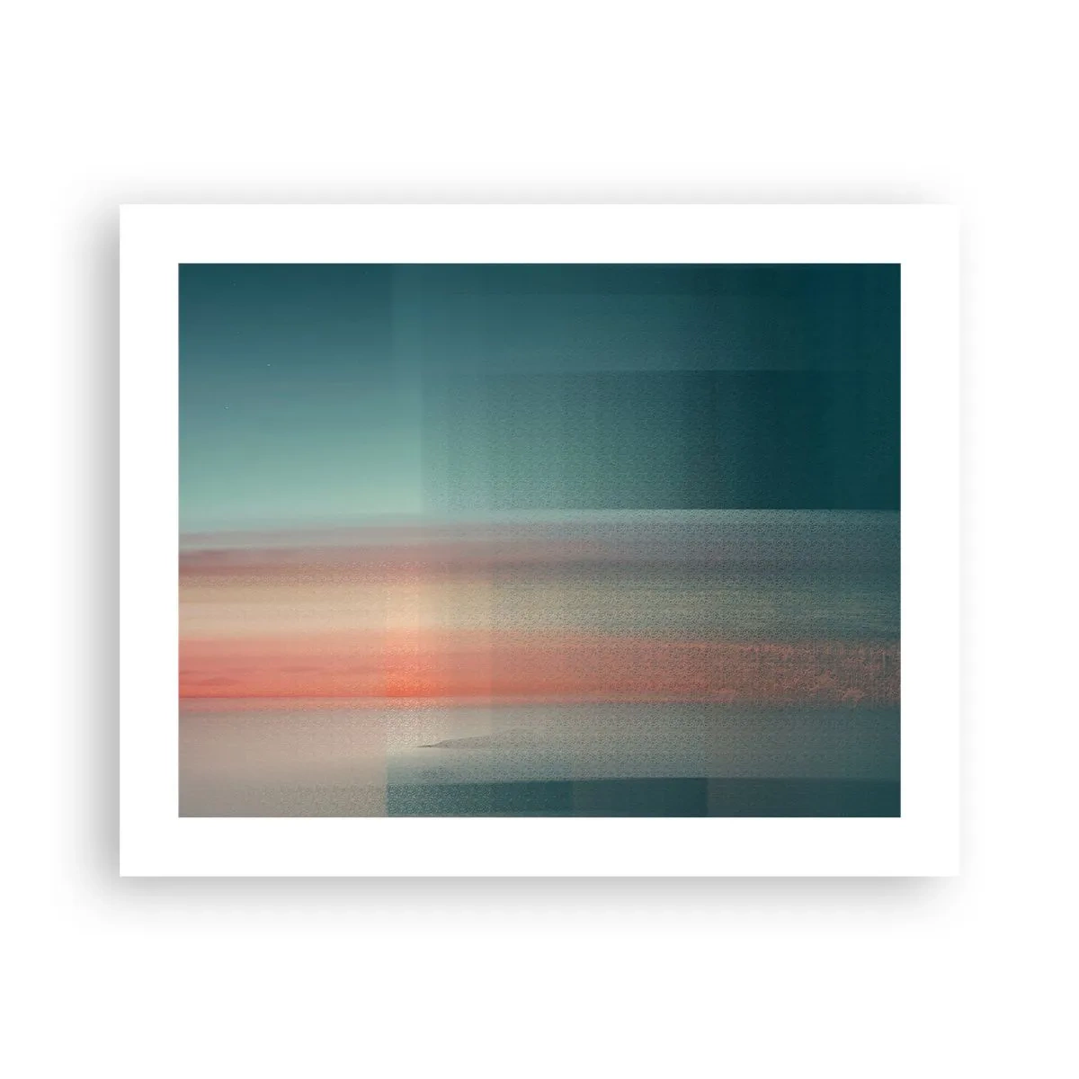 Poster - Abstraktion: Lichtwellen - 50x40 cm