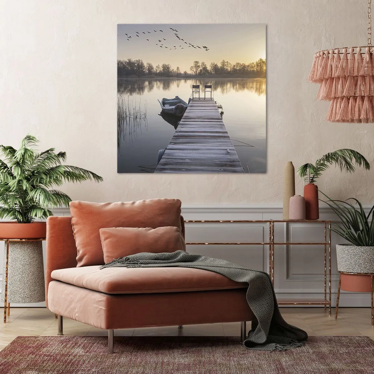 Bild auf Leinwand - Leinwandbild - Ich komme nach einiger Zeit zurück - 50x50 cm