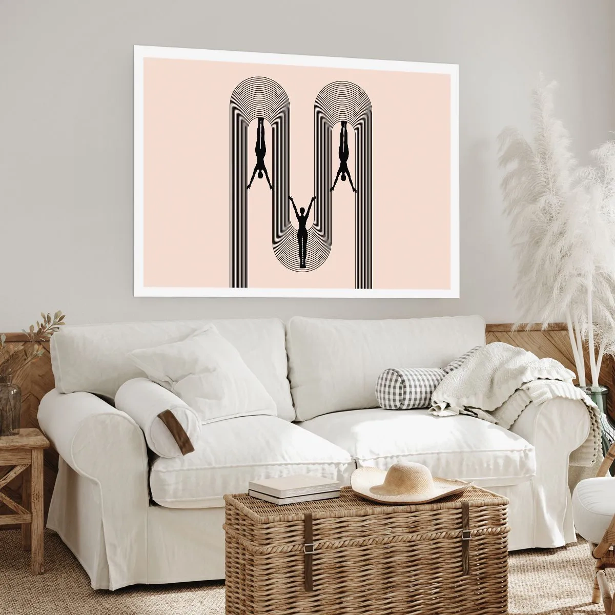 Poster - Verkehrt herum - 50x40 cm