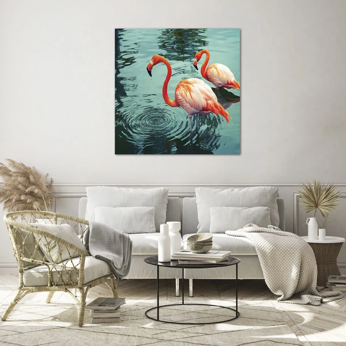 Glasbild - Bild auf glas - Wir sind jetzt in Mode - 70x70 cm