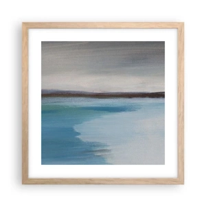 Poster in einem Rahmen aus heller Eiche - Horizontale Landschaft - 40x40 cm