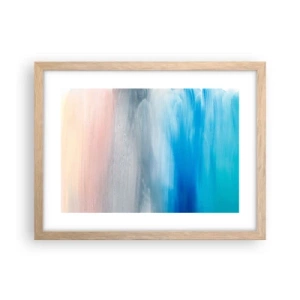 Poster in einem Rahmen aus heller Eiche - Elemente: Luft - 40x30 cm