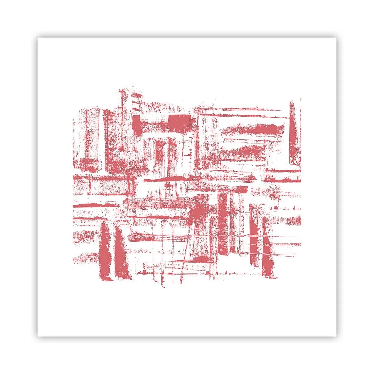 Poster - Die rote Stadt - 30x30 cm