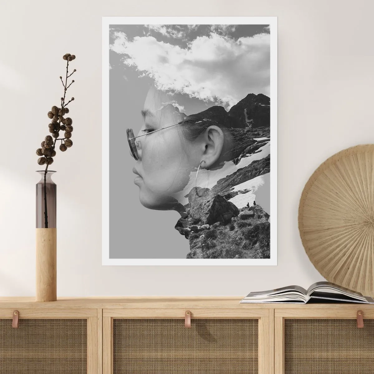 Poster - Top und bewölktes Porträt - 30x40 cm