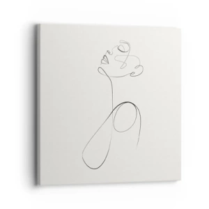 Bild auf Leinwand - Leinwandbild - Versunken in Träumen - 30x30 cm