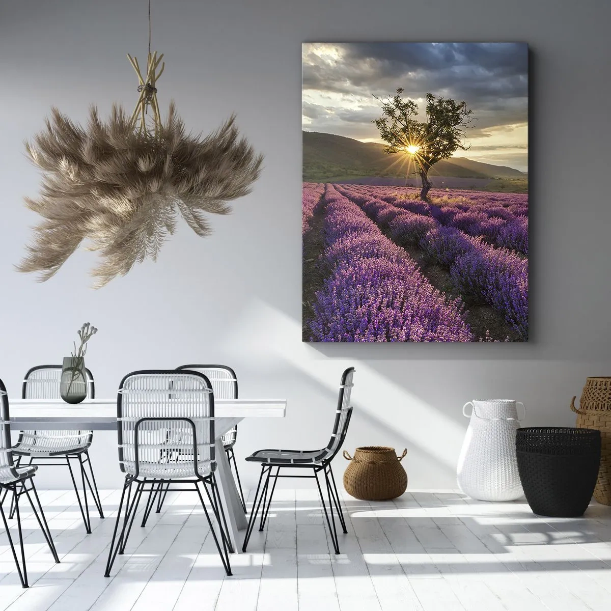 Bild auf Leinwand - Leinwandbild - Fliederfarbenes Aroma - 65x120 cm