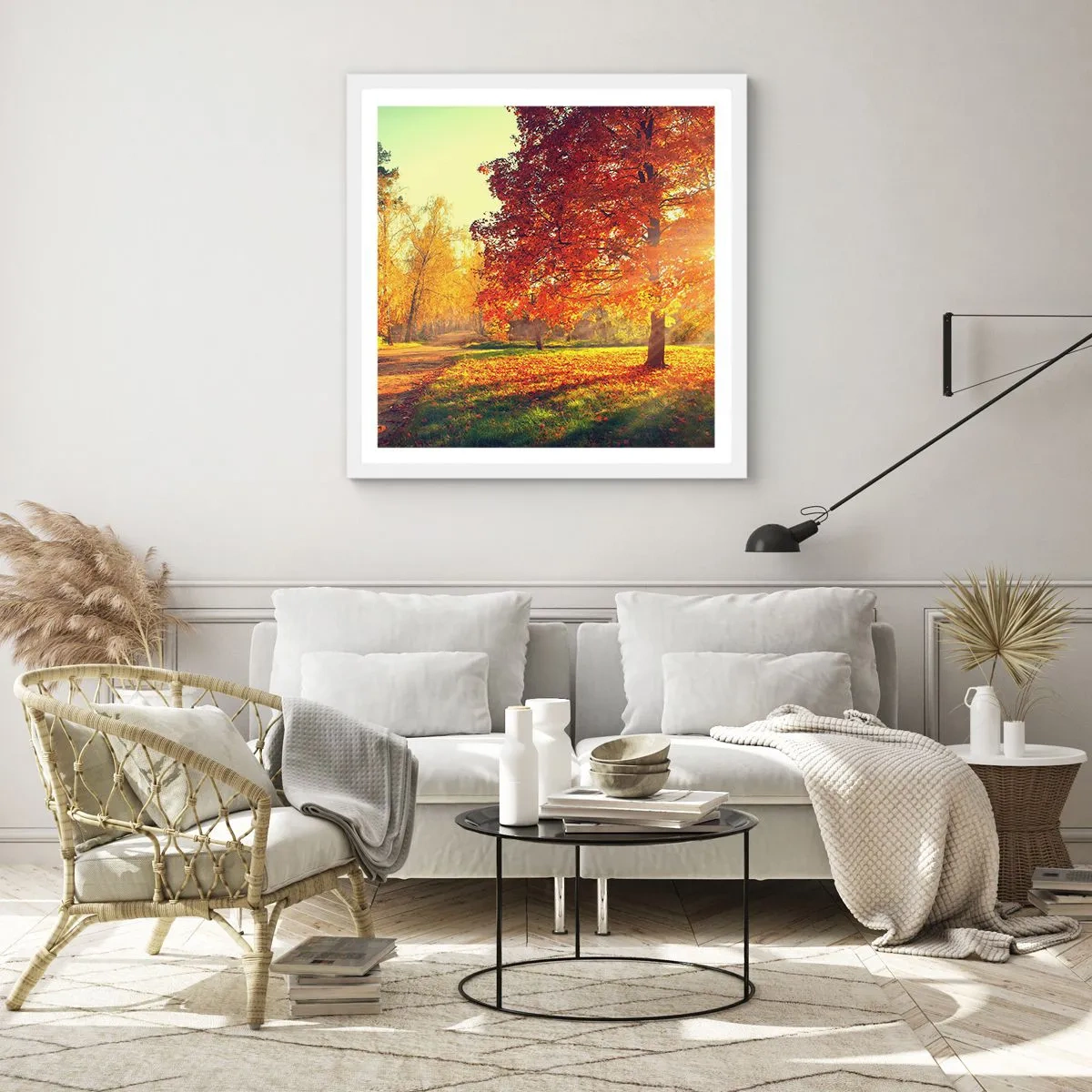 Poster in einem weißen Rahmen - Unhöflich ist schön - 50x50 cm