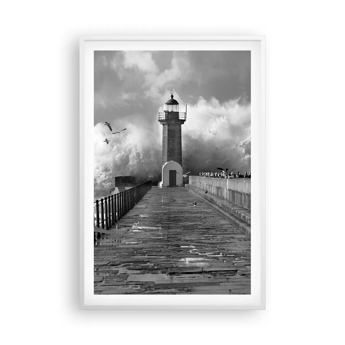 Poster in einem weißen Rahmen - Furchtlos - 61x91 cm