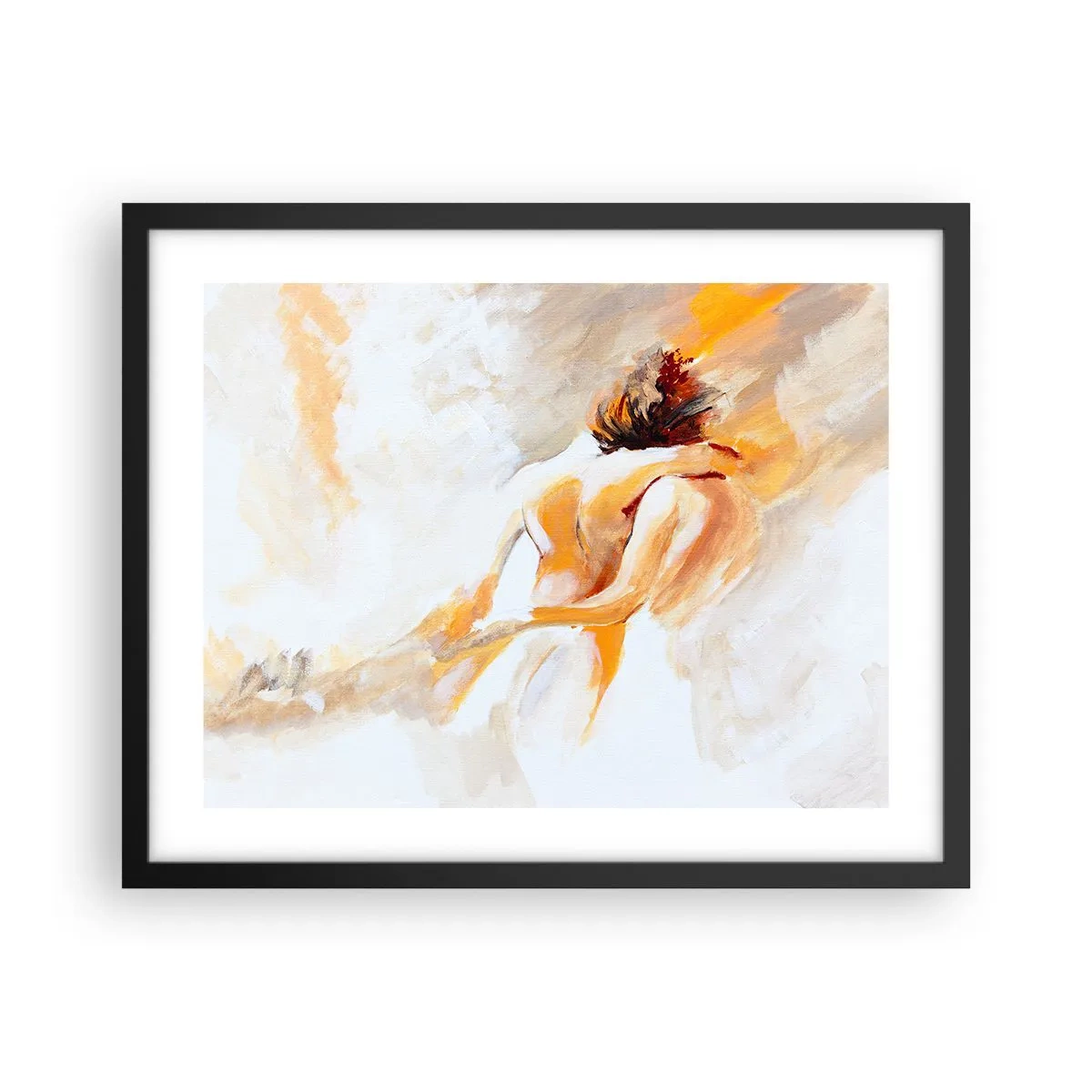Poster in einem schwarzem Rahmen - Am Himmel der Nähe - 50x40 cm