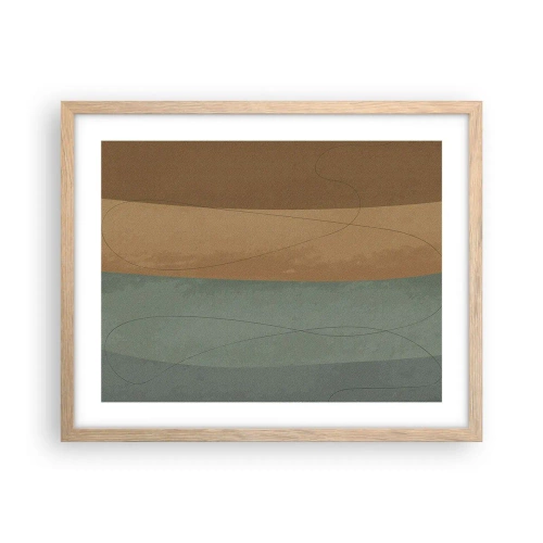 Poster in einem Rahmen aus heller Eiche - Horizontale Komposition - 50x40 cm