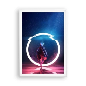 Poster in einem weißen Rahmen - Zwischen den Welten - 70x100 cm