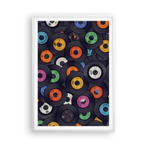 Poster in einem weißen Rahmen - Farben der Klassiker - 70x100 cm