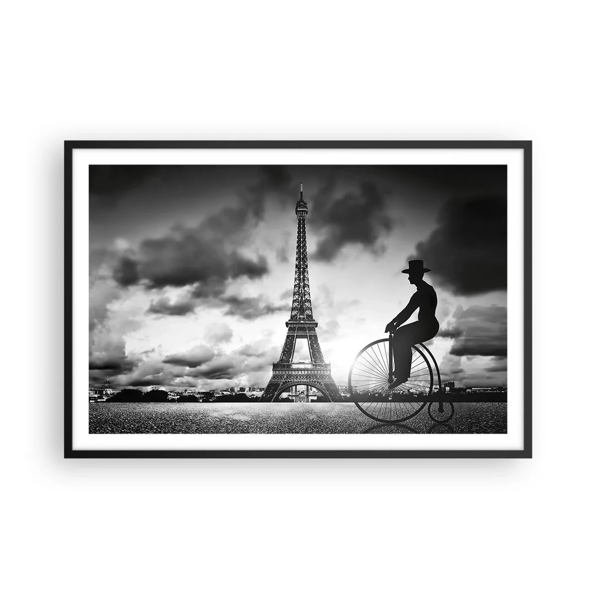 Poster in einem schwarzem Rahmen - Sehnsucht nach Belle Epoque - 91x61 cm