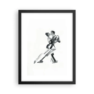 Poster in einem schwarzem Rahmen - In einem Schlag - 30x40 cm