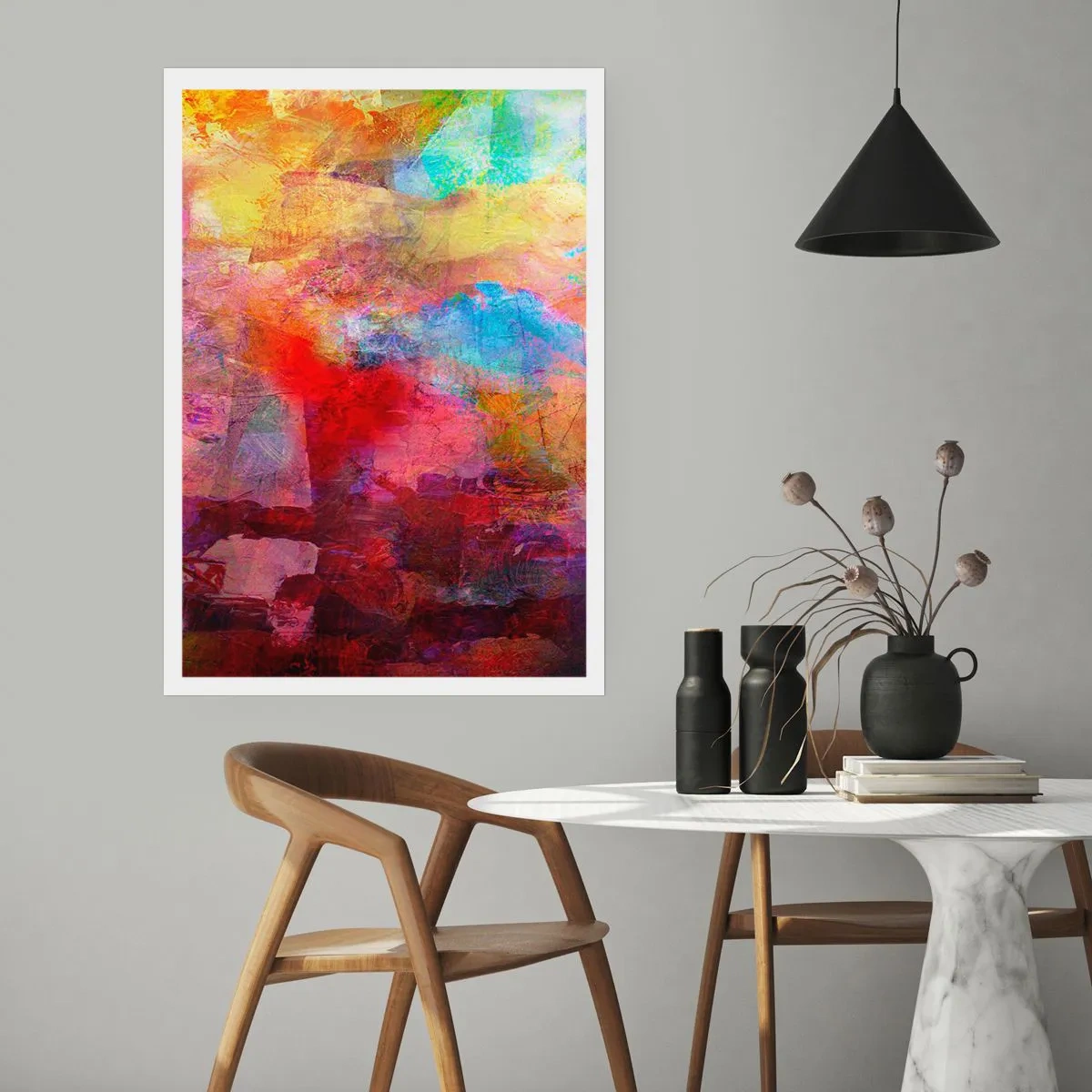 Poster - Schau in den Regenbogen - 30x40 cm